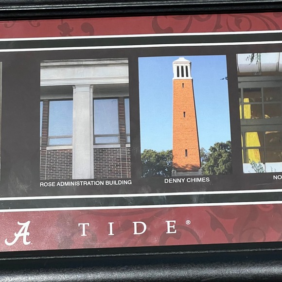 University of Alabama NCAA Framed Art Architectural Photo Spell Roll Tide *FLAW - Picture 5 of 10